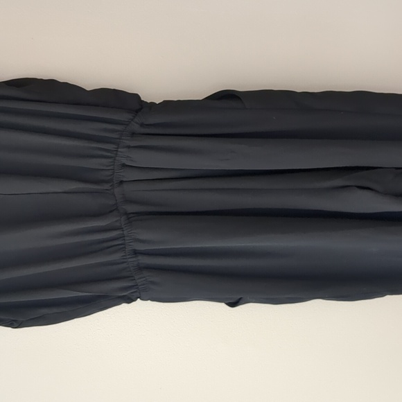 Small Love Tree Black Lace Up Detail Partially Lined Semisheer Jumpsuit - Picture 10 of 13